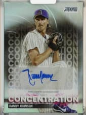 2025 Stadium Club Concentration Autographs Randy Johnson #TVA-RJ card