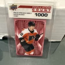 2024-25 Upper Deck Population Count Matvei Michkov #PC-55 card