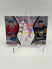 2025-26 SPx Excellence Redefined Lane Hutson/Kris Letang #EX-8 card