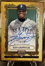 Ken Griffey Jr. 2025 Topps Gilded Collection Topps Gallery of Gold Autographs card