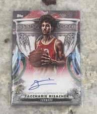 2024-25 Topps Inception Grail Chasing Signatures Zaccharie Risacher #GCS-ZR card