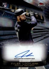 2025 Finest Debut Autographs Tyler Locklear #DAV-TL card