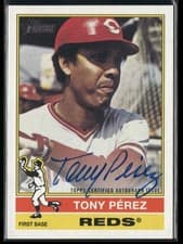 2025 Topps Heritage Real One Autographs Tony Pérez #76RO-TP card