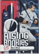 2025 Topps Update Rising Rookies Relics Ben Rice #RRR-BR card