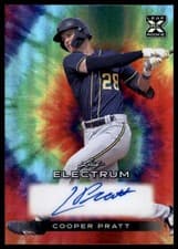 2024 Leaf Electrum Baseball Base Autograph Cooper Pratt #BA-CP1 card