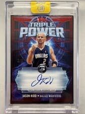 2025-26 Topps 3 Triple Power Autos Jason Kidd #TP-JK card