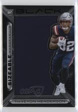 2025 Panini Black Sizeable Rookie Memorabilia TreVeyon Henderson #13 card