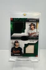 2025 Topps Tier One Dual Player Relics Gunnar Henderson / Adley Rutschman #DPR-RH card
