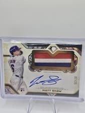 2025 Topps Diamond Icons Autographed Jumbo Patches Matt Shaw #AJP-MS card