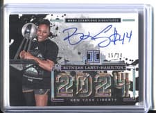 2025 Panini Impeccable WNBA 2024 WNBA Champions Signatures Betnijah Laney-Hamilton #4 card