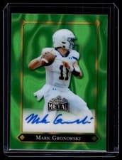 2025 Leaf Metal 92 Autographs Mark Gronowski #92L-MG1 card
