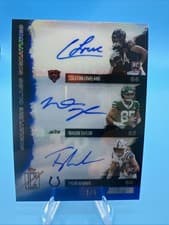 2025 Topps Signature Class Signature Class Triple Signatures Colston Loveland #SCTS-CMT card