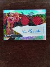 2024-25 Bowman's Best University Prospect Dual Relic Autographs Kennedy Smith #PDRA-KS card