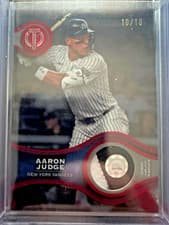 2025 Topps Tribute Stamp Of Approval Aaron Judge #SOA-AJ card
