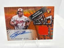 2025 Topps Pristine Popular Demand Autograph Relics Gunnar Henderson #PPDAR-GH card