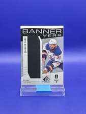 Evander Kane 2025 SP Game Used Stanley Cup Finals Banner Year Relic card