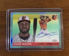 2025 Topps Chrome Platinum Autographs Cedric Mullins #CPA-CM card