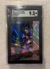 2025-26 SPx Blue Autograph Parallel - Rookies Matthew Schaefer #F-MS card