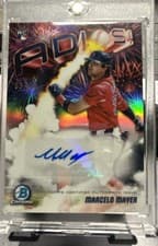 2025 Bowman Chrome Adios Autographs Marcelo Mayer #AAV-MM card