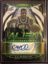 2025-26 Topps Cosmic Chrome Alien Autographs C.J. McCollum #AA-CM card