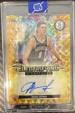 2025-26 Finest Electrifying Signatures Egor Dëmin #ESG-ED card