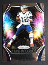 2019 Panini Prizm Fireworks Tom Brady #FW-TB card