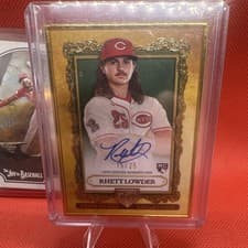 2025 Topps Gilded Collection Topps Gallery of Gold Autographs Rhett Lowder #GOG-RL card