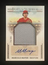 2024 Panini Boys of Summer Jumbo Prospect Material Signatures Marcelo Mayer #JMS-MM card