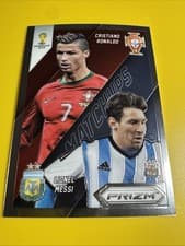 2014 Panini Prizm World Cup Matchups Cristiano Ronaldo / Lionel Messi #19