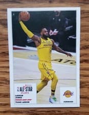 LeBron James 2021-22 Panini NBA Sticker & Card Collection Base Set card