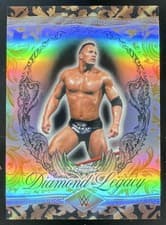 The Rock 2026 Topps Chrome WWE The Rock Diamond Legacy card