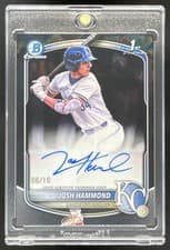 2025 Bowman Draft Sapphire Sapphire Chrome Prospect Autographs Josh Hammond #CPA-JH card