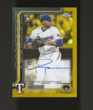 2025 Topps Gilded Collection Chrome Gold Autographs Kumar Rocker #CGA-KR card