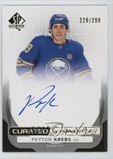 2024-25 SP Authentic Curated Signatures Peyton Krebs #SPC-PK card