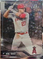 Mike Trout 2021 Bowman Platinum card