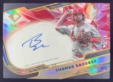 2025 Topps Diamond Icons Icons Chrome Autographs Thomas Saggese #ACC-TS card