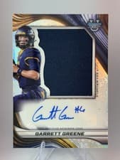 2024 Bowman University Best Prospect Jumbo Relic Autographs Set Garrett Greene #PJA-GG card