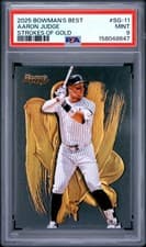2025 Bowman's Best Strokes of Gold Aaron Judge #SG-11 card
