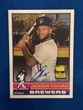 2025 Topps Heritage Real One Autographs Jackson Chourio #ROA-JCH card