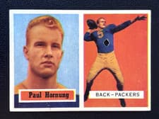 Paul Hornung 1957 Topps card