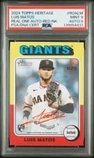 2024 Topps Heritage Real One Autograph Luis Matos #ROALM card