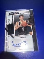 2025-26 Topps New Applicants Autographs Ben Saraf #NA-BS card
