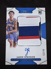 Jaden Springer 2021 Panini National Treasures card