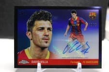 2025-26 Topps UEFA Club Competitions 1955 Topps Autographs David Villa #55-DV card