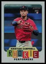 2025 Topps Heritage Rookie Performers Kristian Campbell #RP-5 card