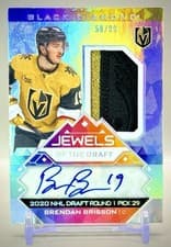 2024-25 Upper Deck Black Diamond Jewels of the Draft Rookies Brendan Brisson #JD-BB card