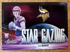 J.J. McCarthy 2024 Panini Absolute Star Gazing card