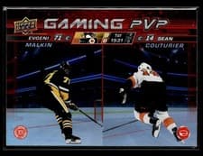 2024-25 Upper Deck Gaming PVP Evgeni Malkin / Sean Couturier #GPVP-6 card