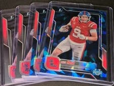 2025 Bowman University Chrome Sapphire Base Set Luke Hasz #61 card