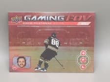 David Pastrnak 2024-25 Upper Deck Gaming FOV card
